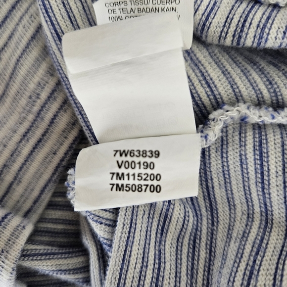 Lucky Brand Tank Top Blue Stripe Boho Embroidered Sleeveless Shirt Small - Picture 8 of 8